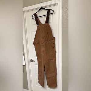 Carhartt Men's Relaxed Fit Duck Overalls - Brown